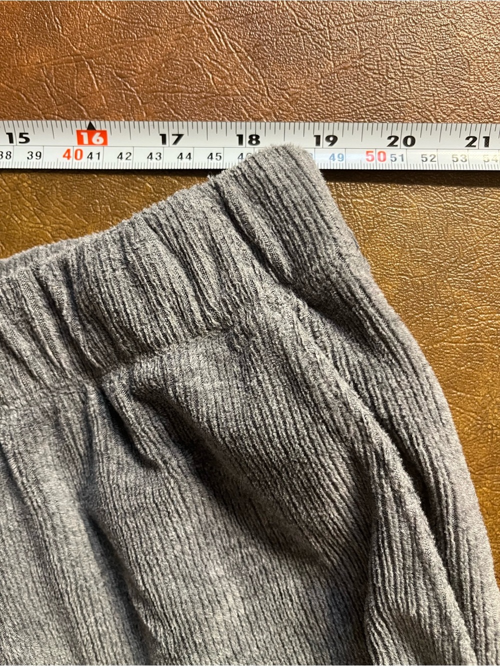 Lands' End Corduroy Sport Knit Elastic Waist Pull-On Pants in Gray Women’s 2X - Picture 6 of 8